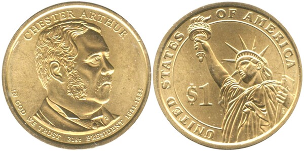 Photo of 1 dollar (Presidentes de los EEUU - Chester Arthur)