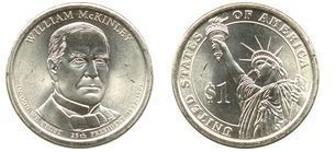 Photo of 1 dollar (Presidentes de los EEUU - William McKinley)