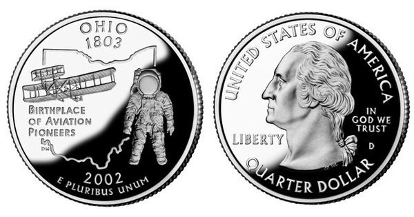 Photo of 1/4 dollar (50 Estados de los EEUU - Ohio)