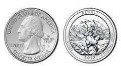 1/4 dollar (America The Beautiful - Denali National Park and Preserve, Alaska) from United States