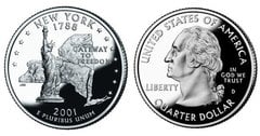 1/4 dollar (50 U.S. States - New York) from United States