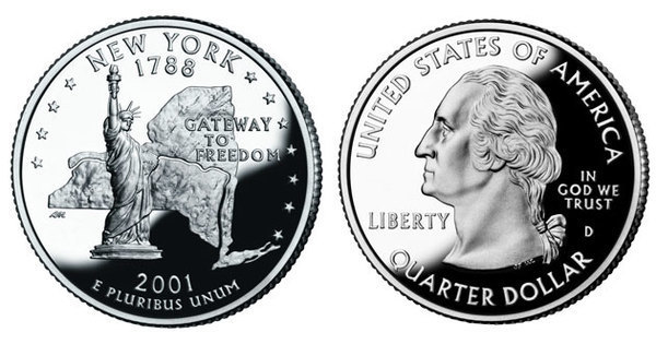Photo of 1/4 dollar (50 Estados de los EEUU - New York)