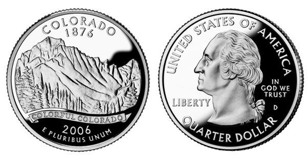 Photo of 1/4 dollar (50 Estados de los EEUU - Colorado)