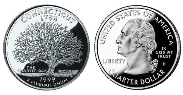 Photo of 1/4 dollar (50 Estados de los EEUU - Connecticut)