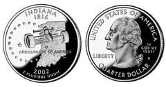 1/4 dollar (50 U.S. States - Indiana) from United States