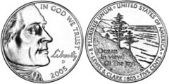 5 Cents (Jefferson Nickel) Westward Journey, Ocean View from United States