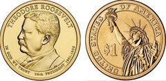 1 dollar (Presidentes de los EEUU - Theodore Roosevelt) from United States