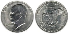 1 dollar (Eisenhower Dollar) from United States