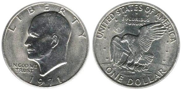 Photo of 1 dollar (Eisenhower Dollar)