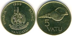 5 vatu from Vanuatu