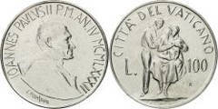 100 liras (John Paul II) from Vaticano