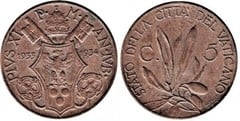 5 centesimi (Jubilee) from Vaticano