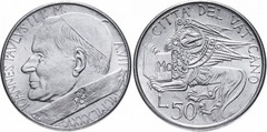 50 liras (John Paul II) from Vatican