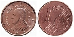 1 euro cent (Francisco I) from Vaticano