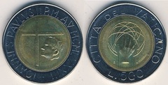 500 liras (Juan Pablo II) from Vaticano