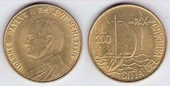 200 liras (John Paul II) from Vaticano