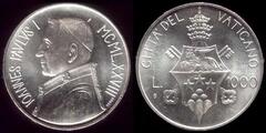 1.000 lire from Vatican