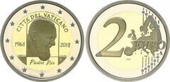 2 euro (50 Aniversario de la Muerte del Padre Pío) from Vaticano
