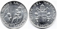 1.000 lire from Vatican