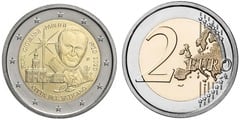 2 euro (100th Anniversary of the Birth of John Paul II) from Vaticano