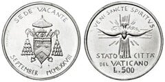 500 lire (Sede Vacante from Vatican