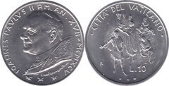 10 lire from Vatican