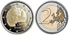 2 euro (VII Centenario de la Muerte de Dante Alighieri) from Vaticano