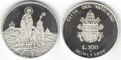 500 liras (2000 Anniversary of the Virgin Mary) from Vaticano