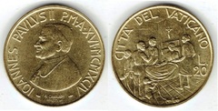 20 liras from Vaticano