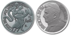 5 euro (44th World Day of Peace) from Vaticano