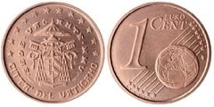 1 euro cent (Headquarters Vacant) from Vatican