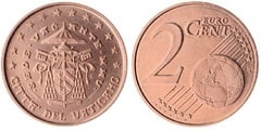 2 euro cent (Sede Vacante) from Vaticano