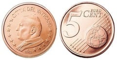 5 euro cent (Juan Pablo II) from Vaticano