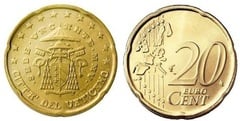 20 euro cent (Sede Vacante) from Vaticano