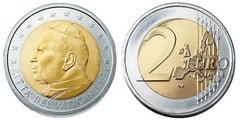 2 euro (John Paul II) from Vaticano