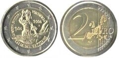 2 euro (500 Aniversario de la Guardia Suiza Pontificia) from Vaticano