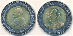 500 lire from Vatican