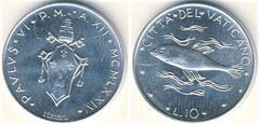 10 liras (Paul VI) from Vatican