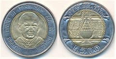 500 lire from Vaticano