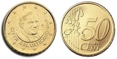 50 euro cent (Benedicto XVI) from Vaticano