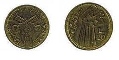 20 lire (Holy Year-Jubilee Year 1975) from Vatican