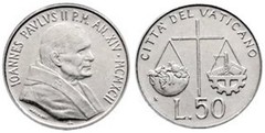 50 lire from Vatican