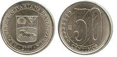 50 céntimos from Venezuela
