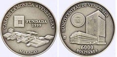6.000 bolívares (Foundation of the Mint) from Venezuela