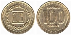 100 dinara from Yugoslavia