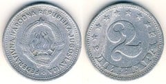 2 dinara from Yugoslavia