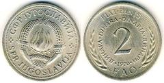 2 dinara (FAO) from Yugoslavia