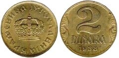 2 dinara (Peter II) from Yugoslavia