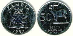 50 ngwee from Zambia