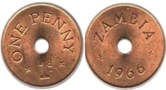 1 penny from Zambia